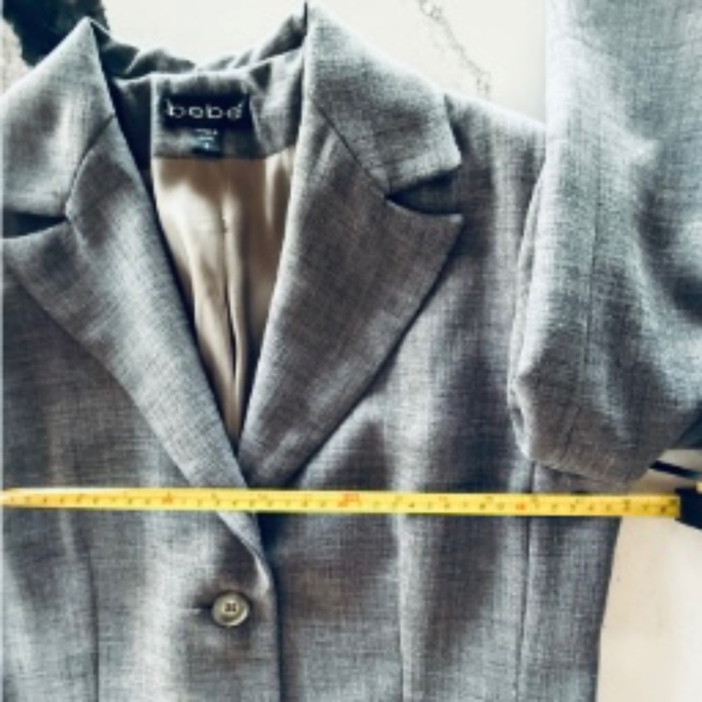 BEBE TAILORED GRAY FULL-LENGTH COAT - Picture 7 of 16